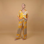 Load image into Gallery viewer, Graphic print satin trousers KD6637VS-20
