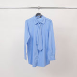 Straight-cut shirt with tie collar TDM56222