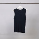 Ribbed round neck sleeveless vest SVD8073