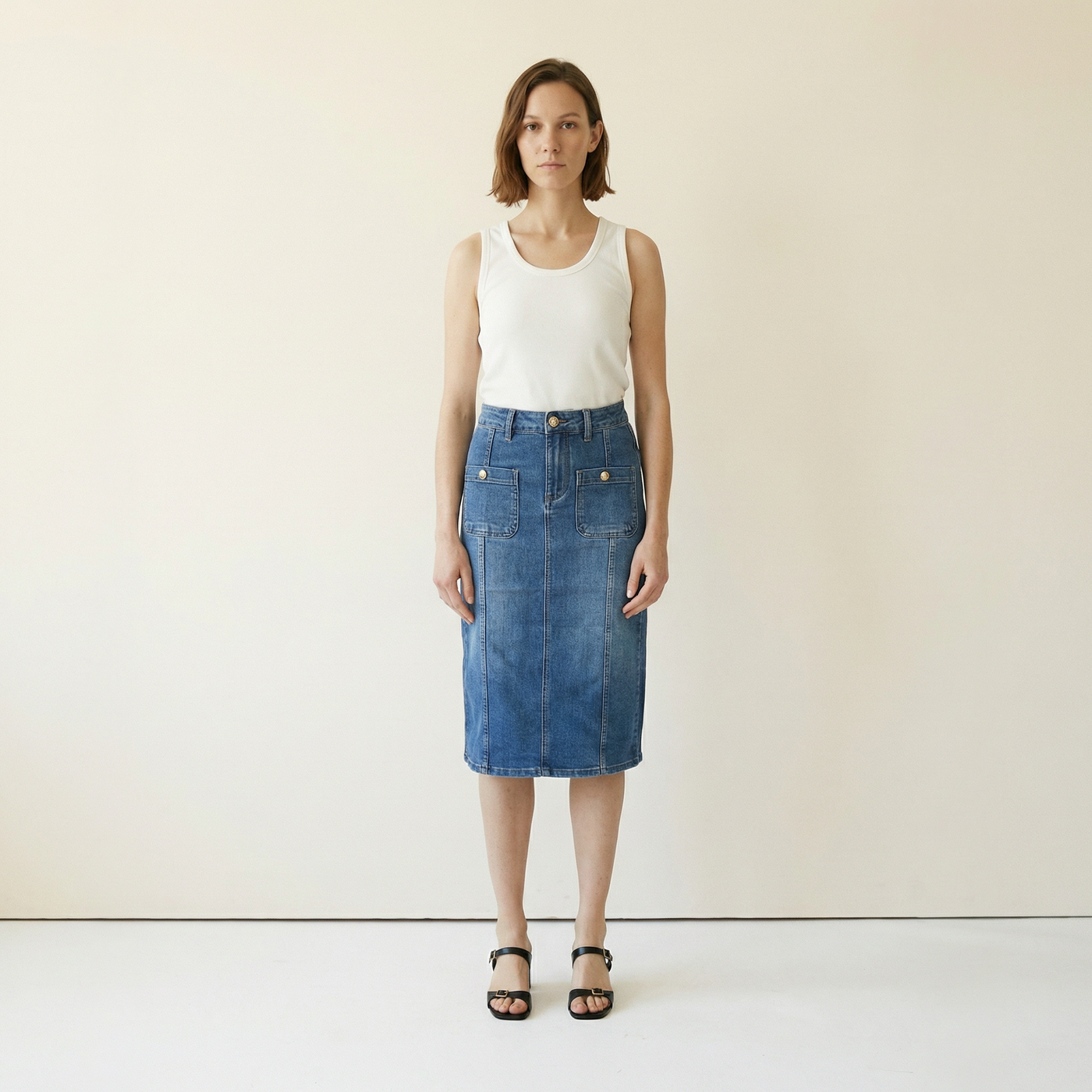 Denim pencil skirt – SD9268