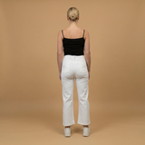Pantalon blanc taille haute coupe droite – SD6941