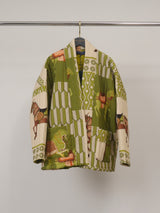 Veste kimono matelassée imprimé cheval KD7280-20