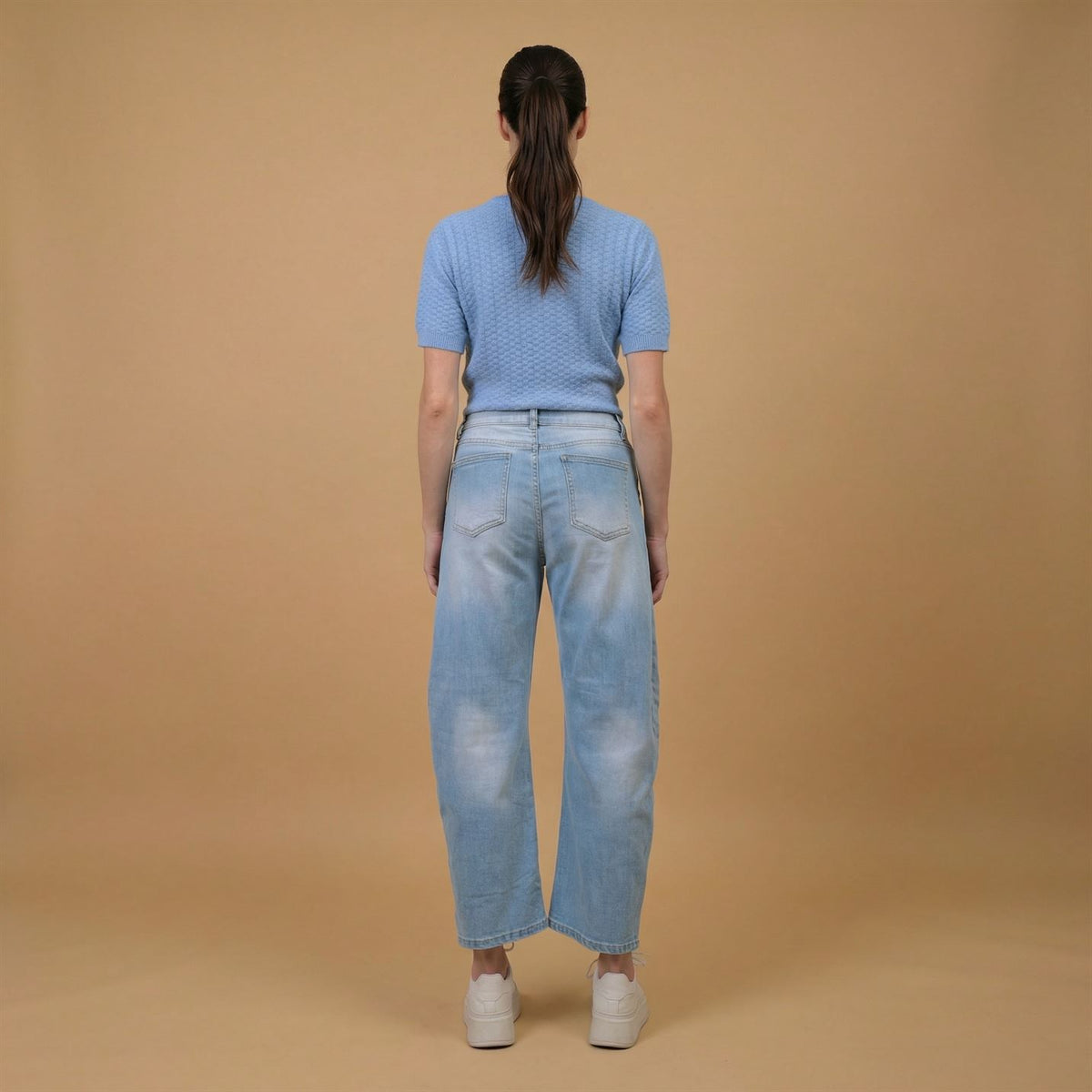 Light blue washed balloon jeans – csw1855