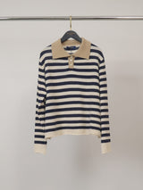 Pull rayé col polo HYC91026