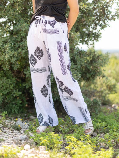 Pantalon En Lin 5290
