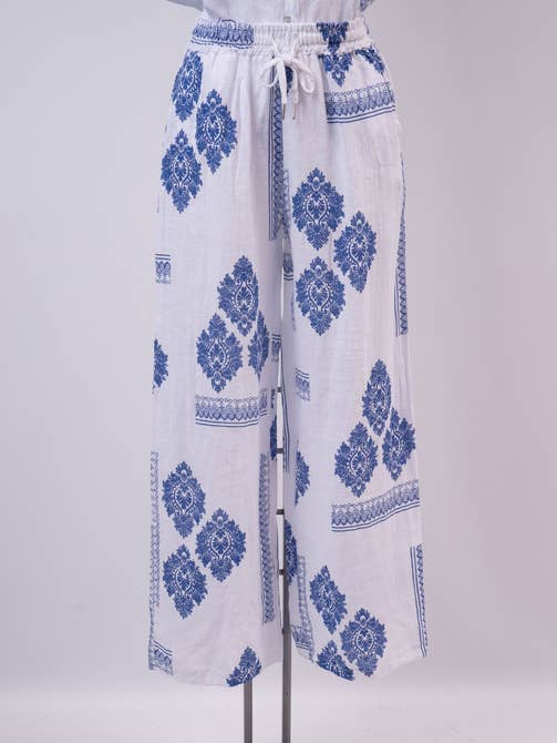 Pantalon En Lin 5290