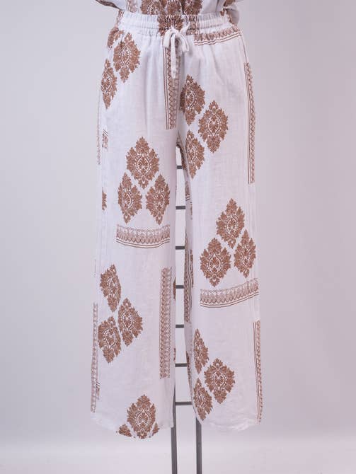 Pantalon En Lin 5290