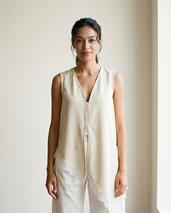 Asymmetrical Sleeveless Top BCG03571