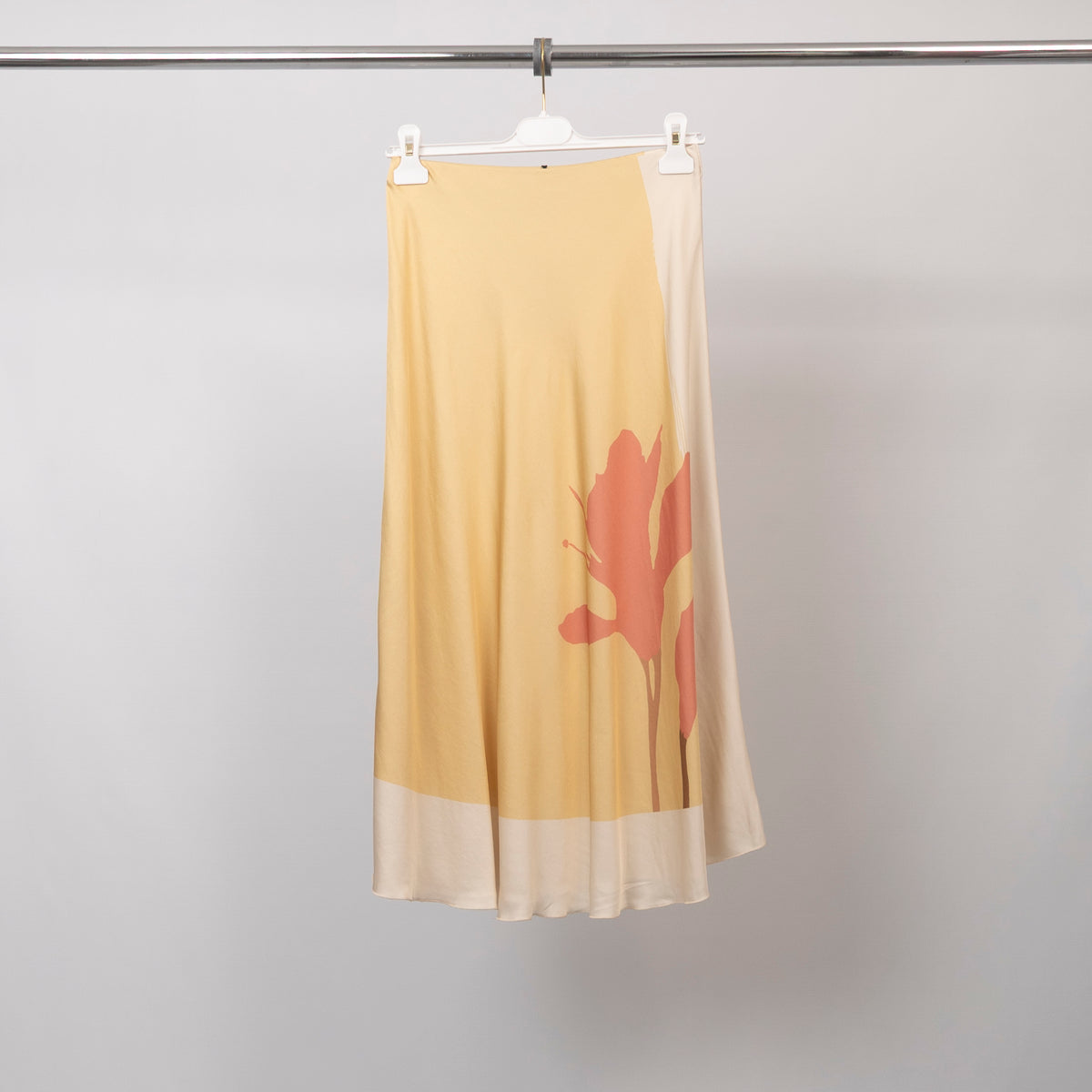 Jupe mi longue imprimé fleur bicolore – bcl5029vs 5