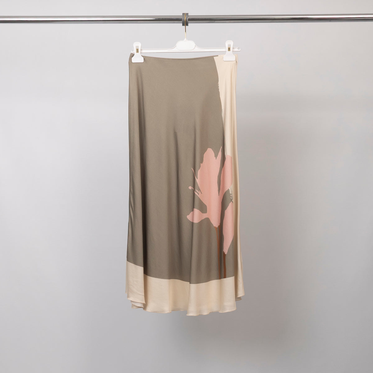Jupe mi longue imprimé fleur bicolore – bcl5029vs 5