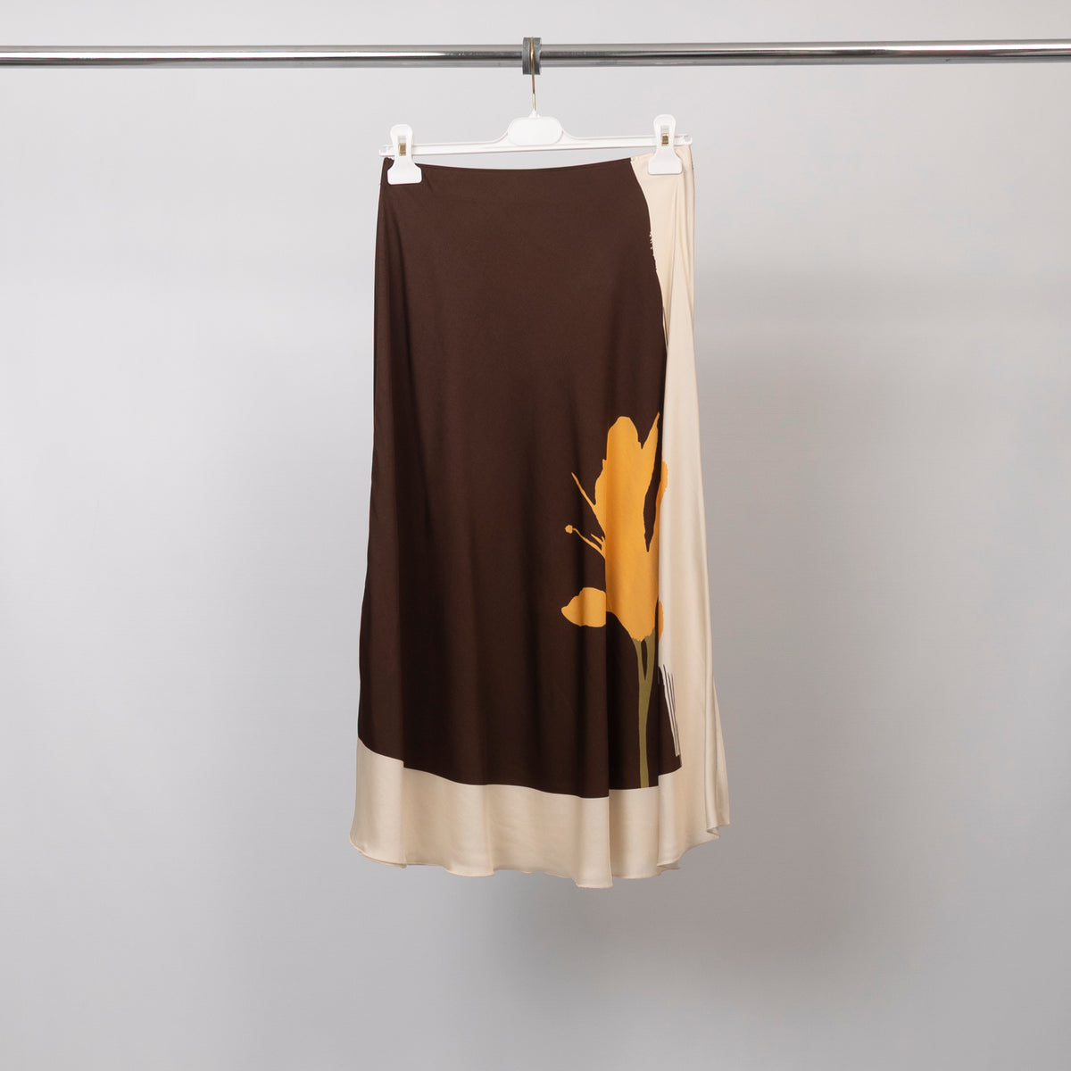 Jupe mi longue imprimé fleur bicolore – bcl5029vs 5
