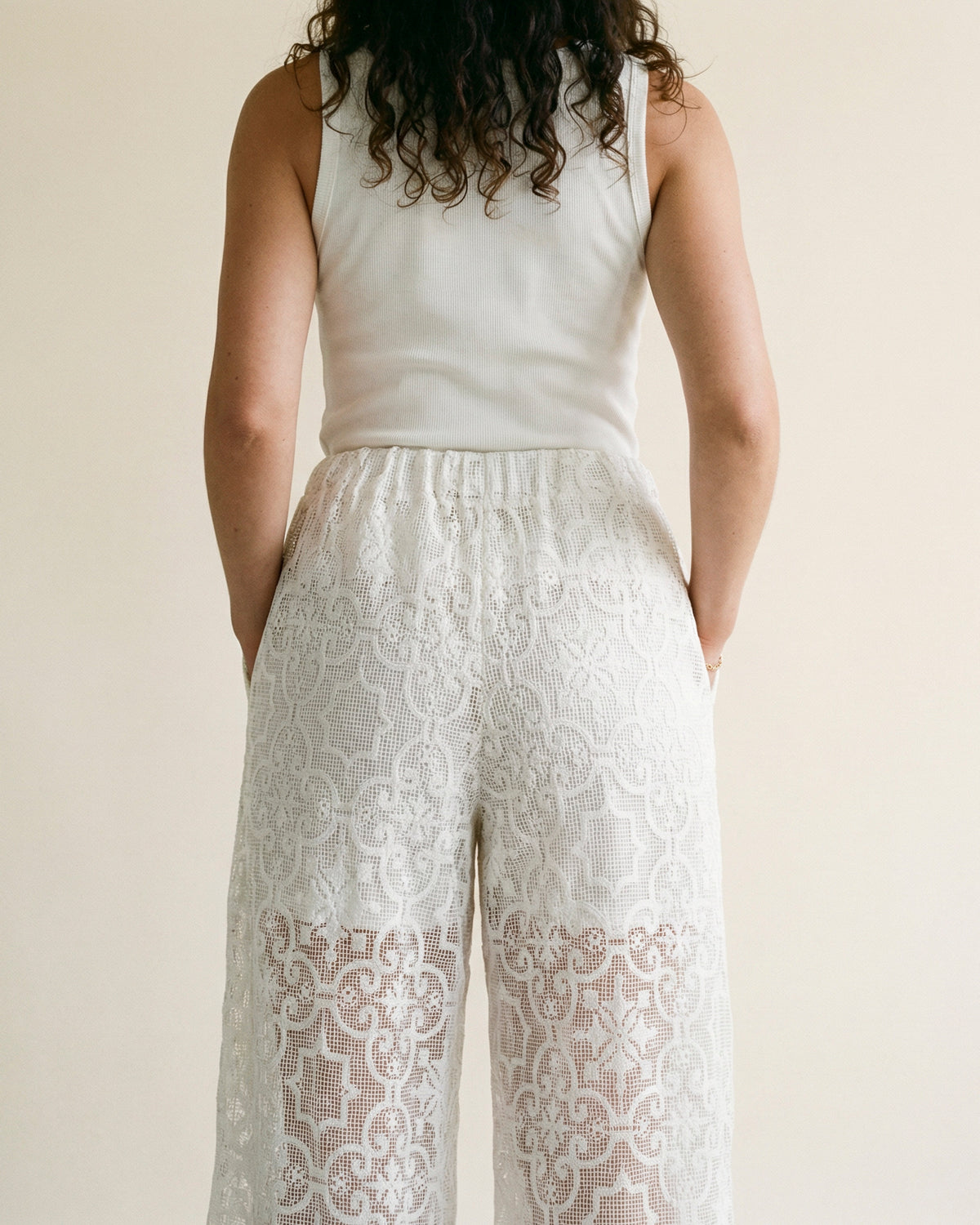 Wide lace trousers bcr02820