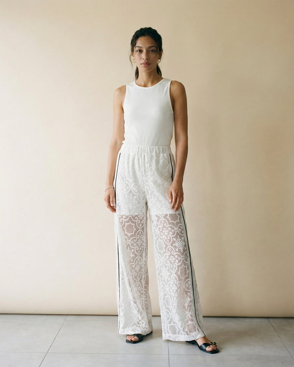 Wide lace trousers BCR02820