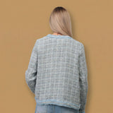 Tweed jacket with beaded trim MJ85377