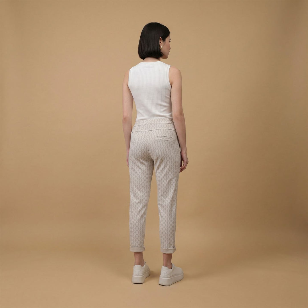 Patterned Drawstring Trousers CVA818171-2