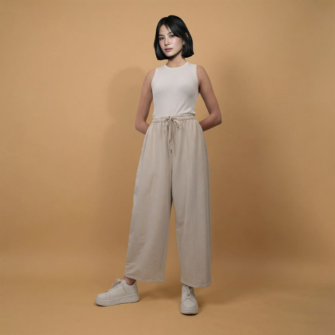 Pantalon large taille élastiquée - CVA825699