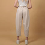 Charger l'image dans la galerie, Pantalon fluide coton taille élastiquée – CVA825695
