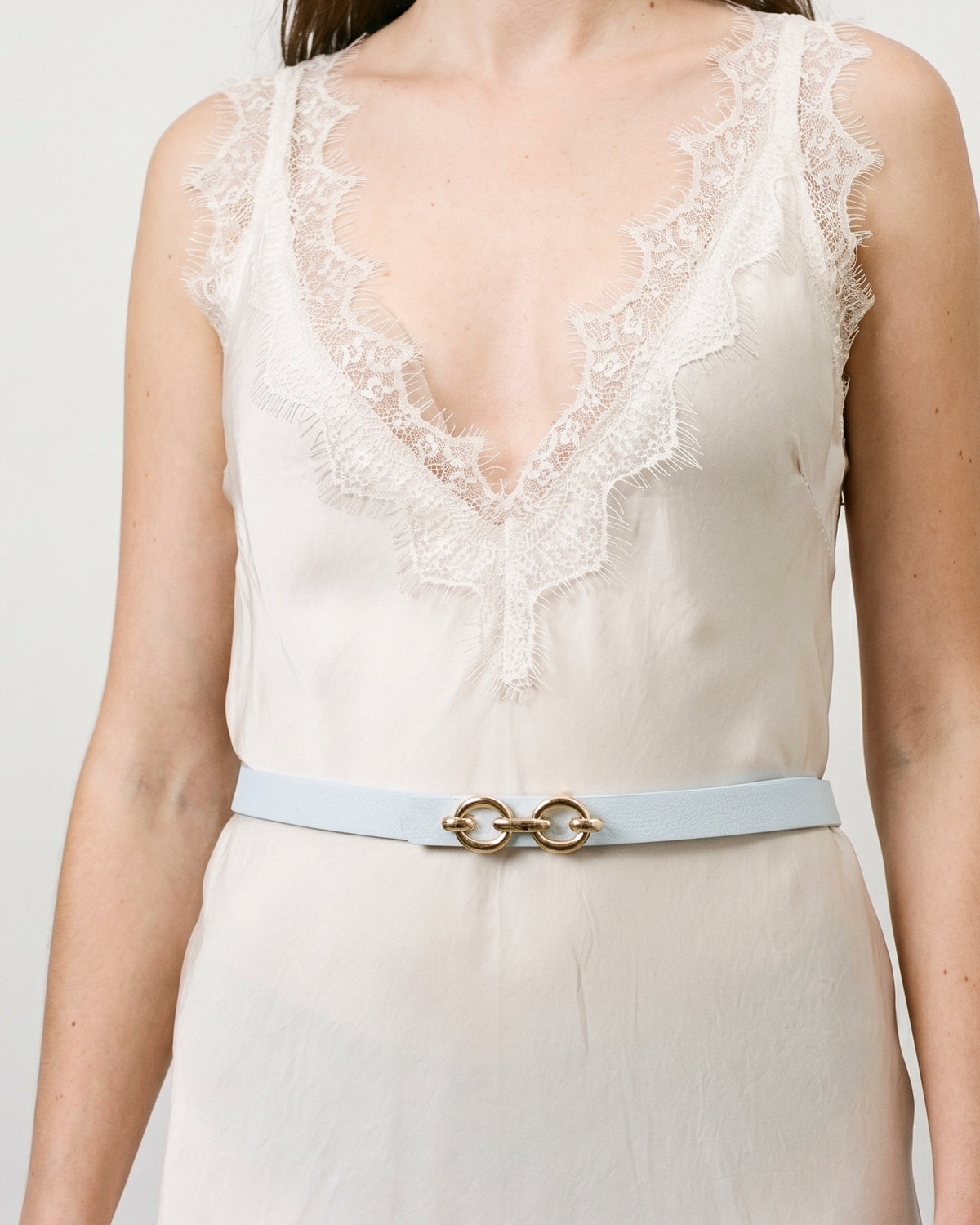 Grainy leather belt bk0103