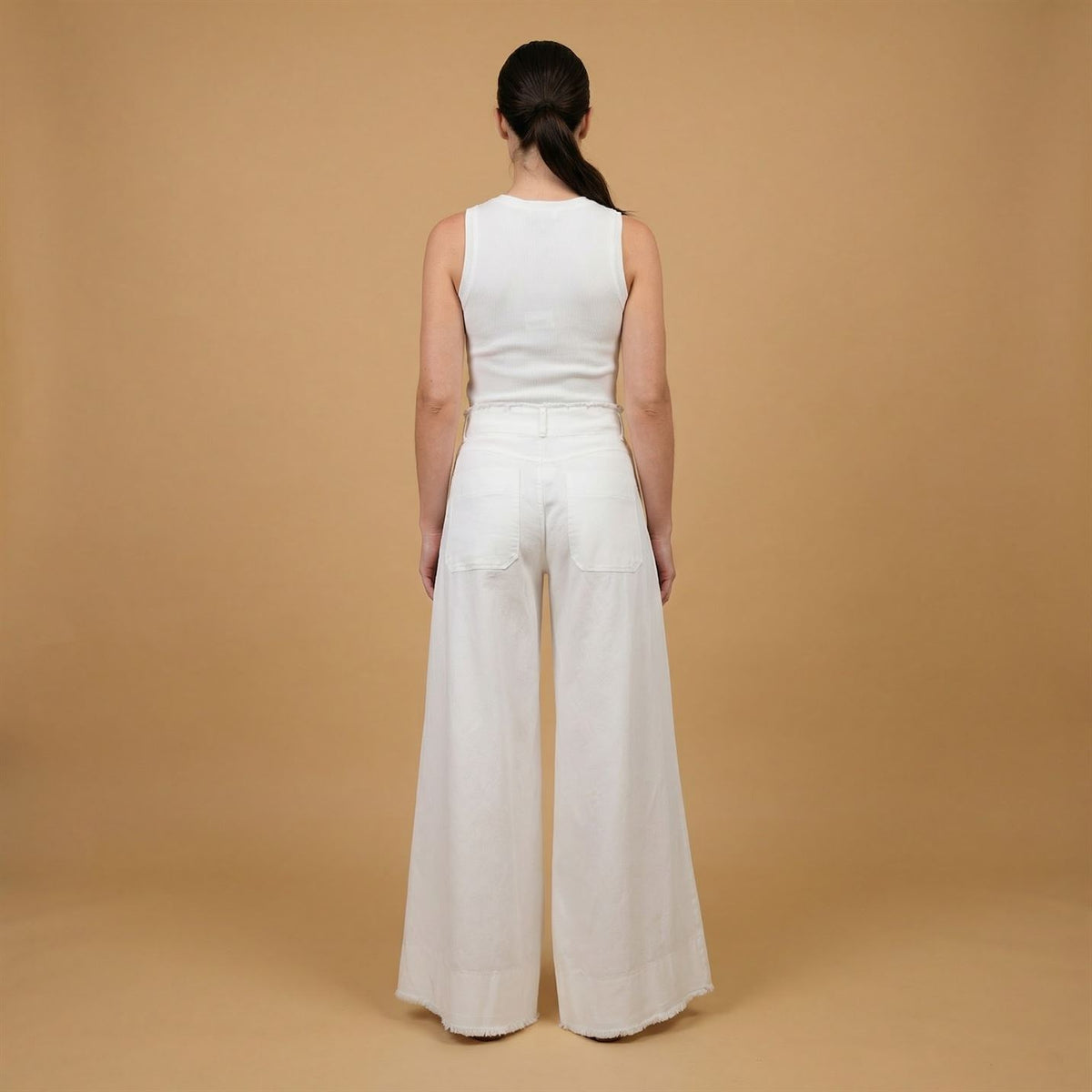 Pantalon large taille haute bcg02984