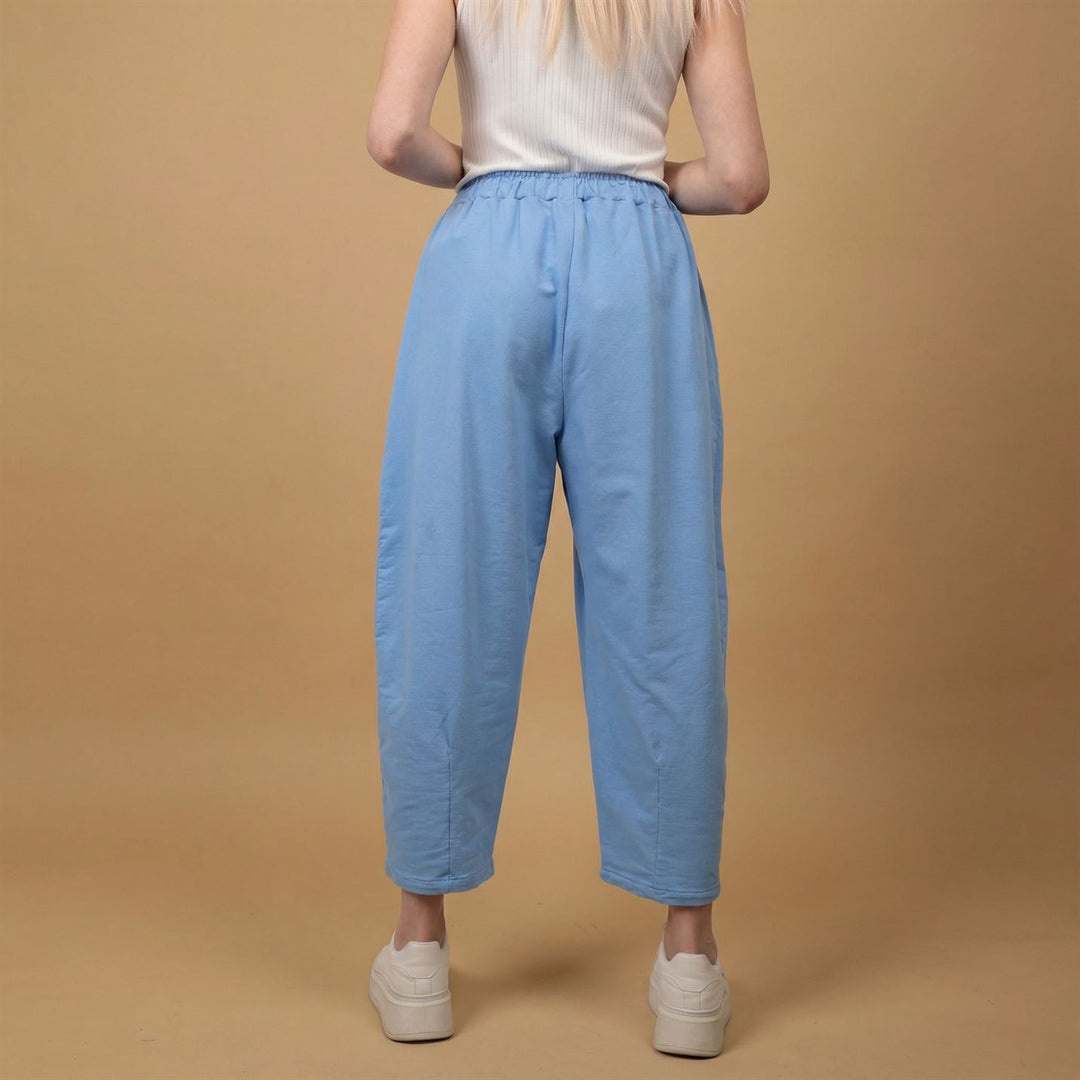 Pantalon fluide coton taille élastiquée – CVA825695