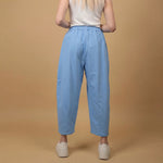 Charger l'image dans la galerie, Pantalon fluide coton taille élastiquée – CVA825695

