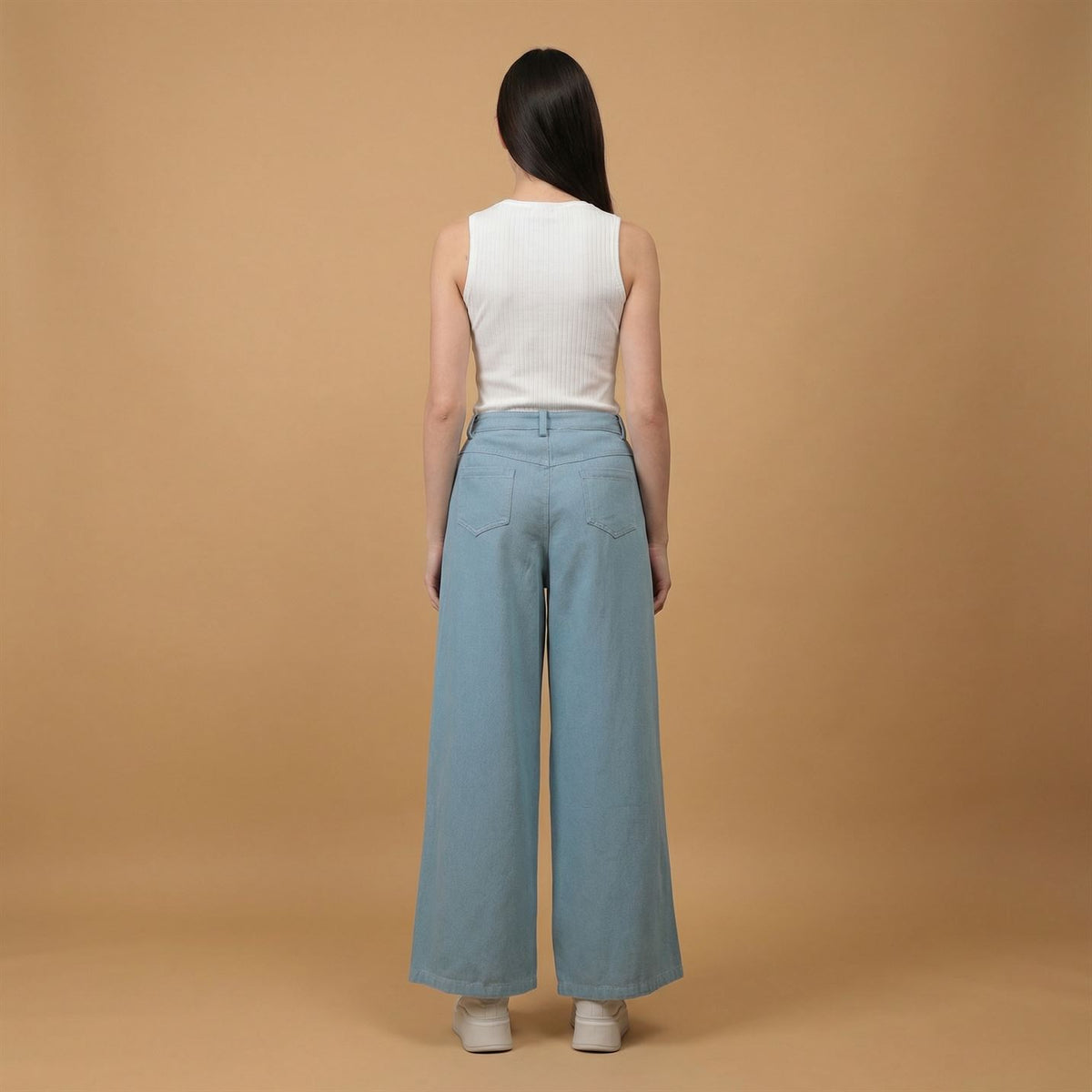Light blue wide leg jeans – mj271270