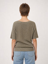 Pull brillant col bateau CA8413