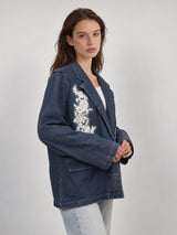 Blazer denim brodé – CSW3084