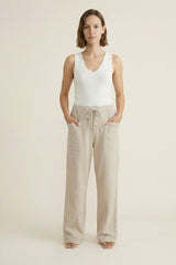 Loose-fitting trousers with elasticated waist CVA825247