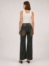 Jean large vintage à coupe droite effet délavé – CVA826700