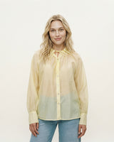 Chemise satinée semi-transparente à nouer CVACM293