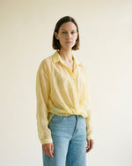 Load image into Gallery viewer, Semi-sheer satin fluid shirt CVACM311
