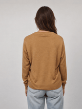 Pull col rond en maille douce avec cachemire – CVAE207