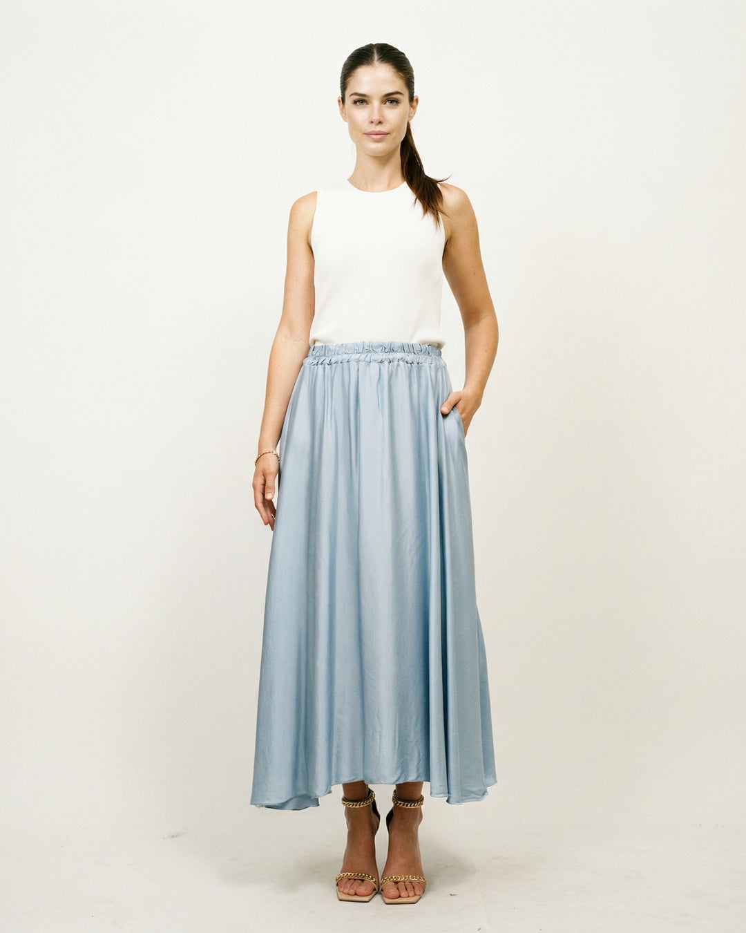 Satin skirt DB15167