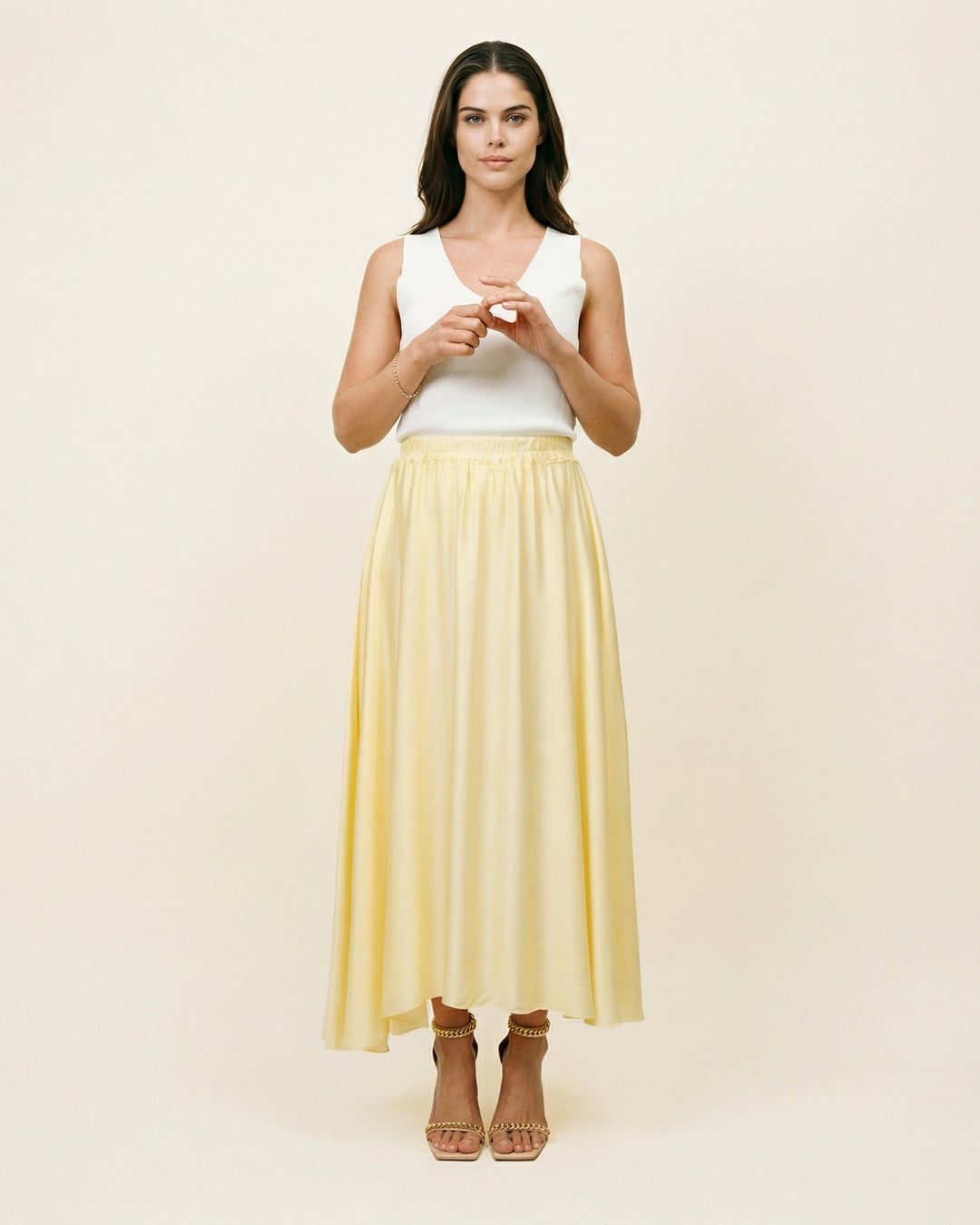 Satin skirt DB15167