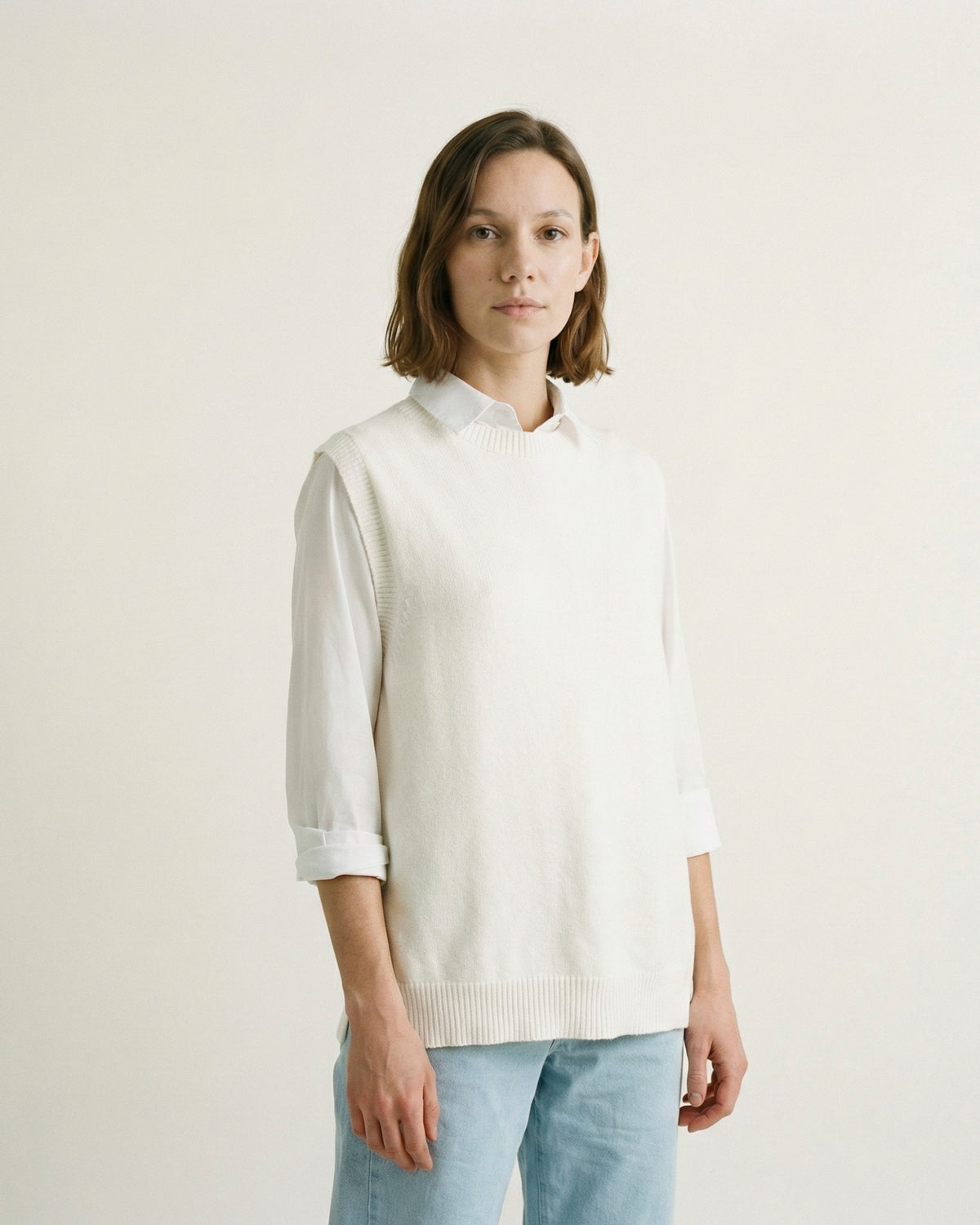 Débardeur maille coupe droite   dsy0253