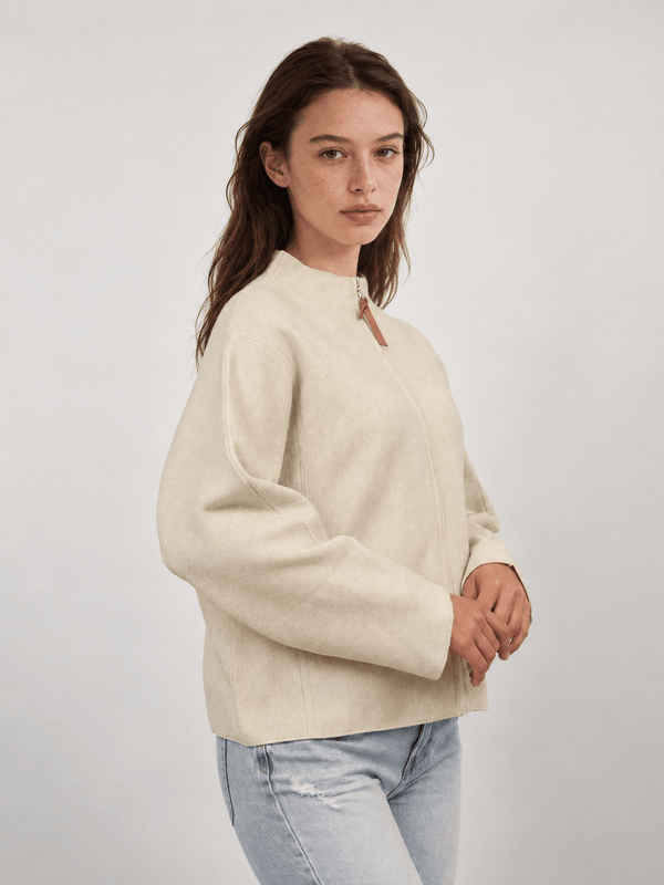 Pull zippé ample à col montant – DSY26807