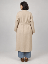 Manteau long en laine et cachemire à double boutonnage – DSY268853