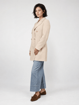 Manteau mi-long en laine à double boutonnage – DSY268855
