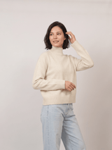 Pull ample à col montant et bords côtelés – DSY9735