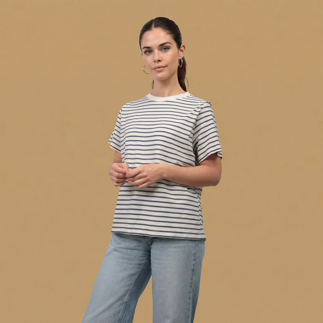 T-shirt rayé manches courtes TDM12124-13