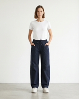 Straight-leg trousers with elasticated waist CVA826238