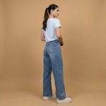 Load image into Gallery viewer, High-waisted wide-leg denim jeans – SD9332
