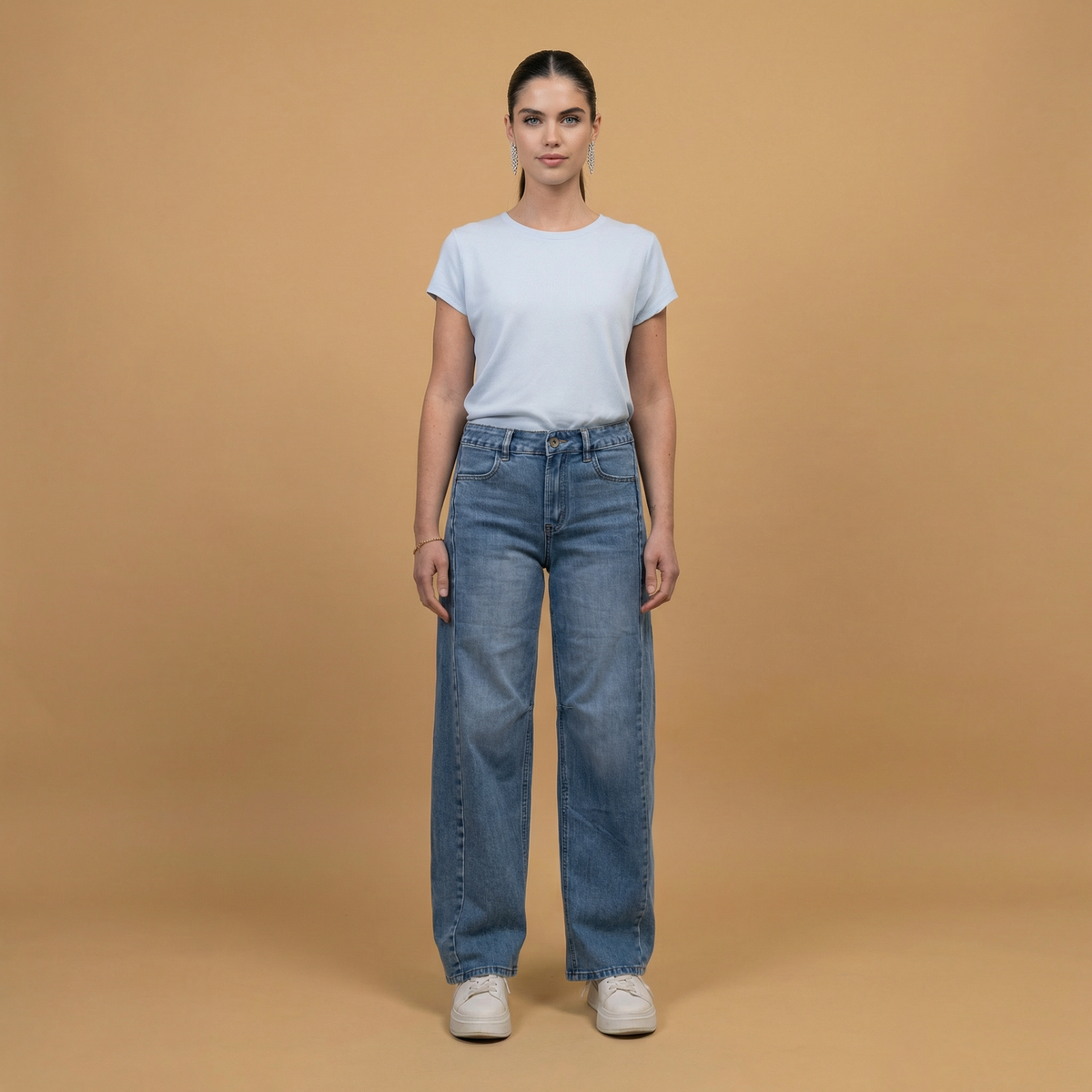 High waisted wide leg denim jeans – sd9332