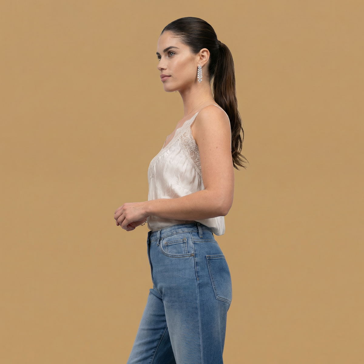 Wide leg, faded jeans with high turn ups – sd1528
