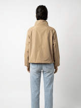 Veste imperméable à col drapé boutonné – HM7690