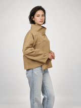 Veste imperméable à col drapé boutonné – HM7690