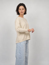 Pull oversize en maille chinée à coupe ample – HY13563