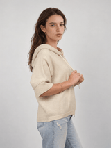 Gilet cape zippé à capuche – HY26088