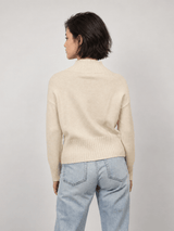 Pull col montant en maille côtelée – HY30709